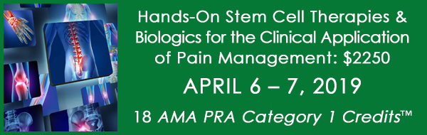 You're Invited to Boston BioLife's Hands-On Stem Cell Therapies & Biologics for the Clinical Application of Pain Management Workshops